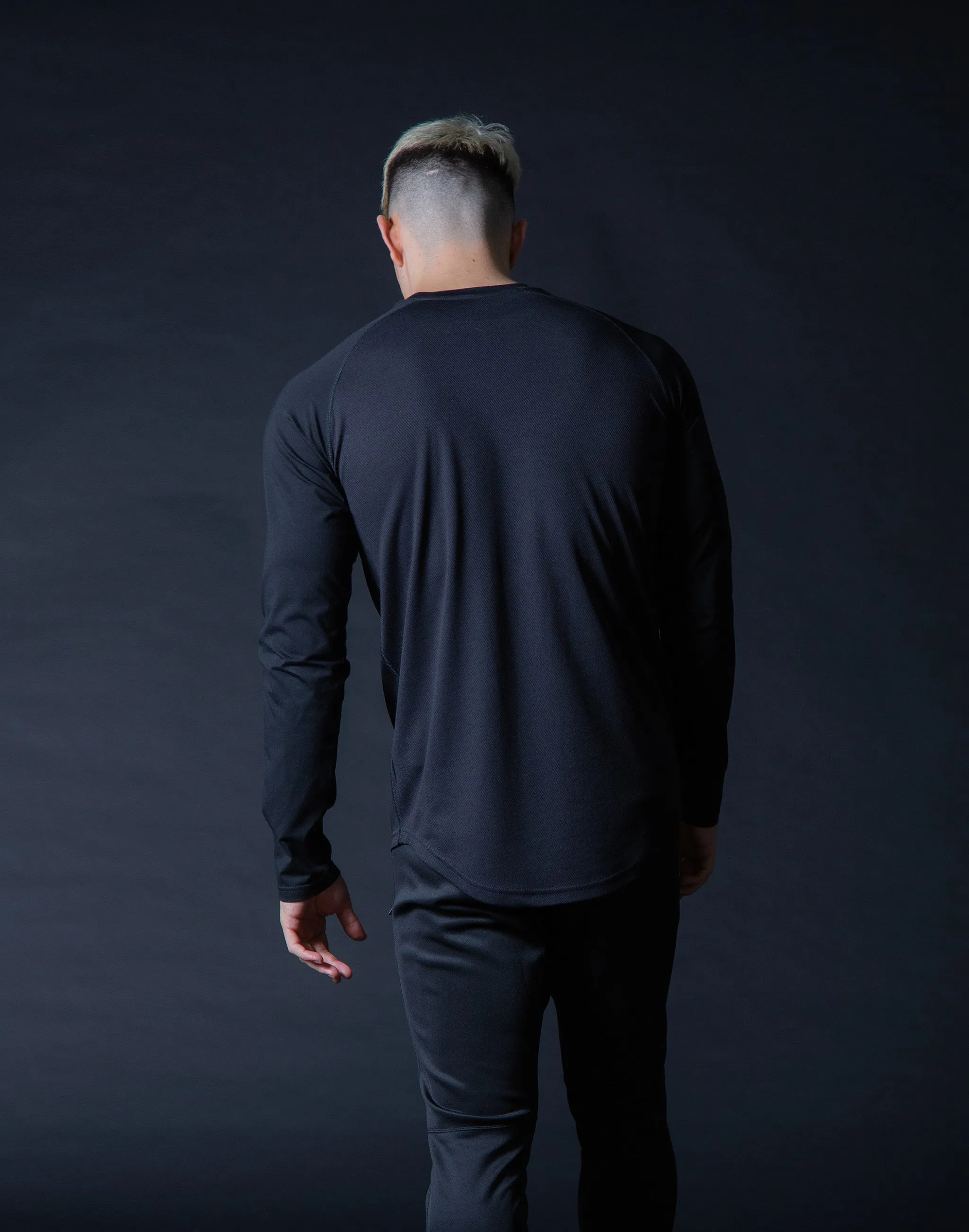 ÝÝÝÝ Combi Mesh Training Long sleeve - Black x Black