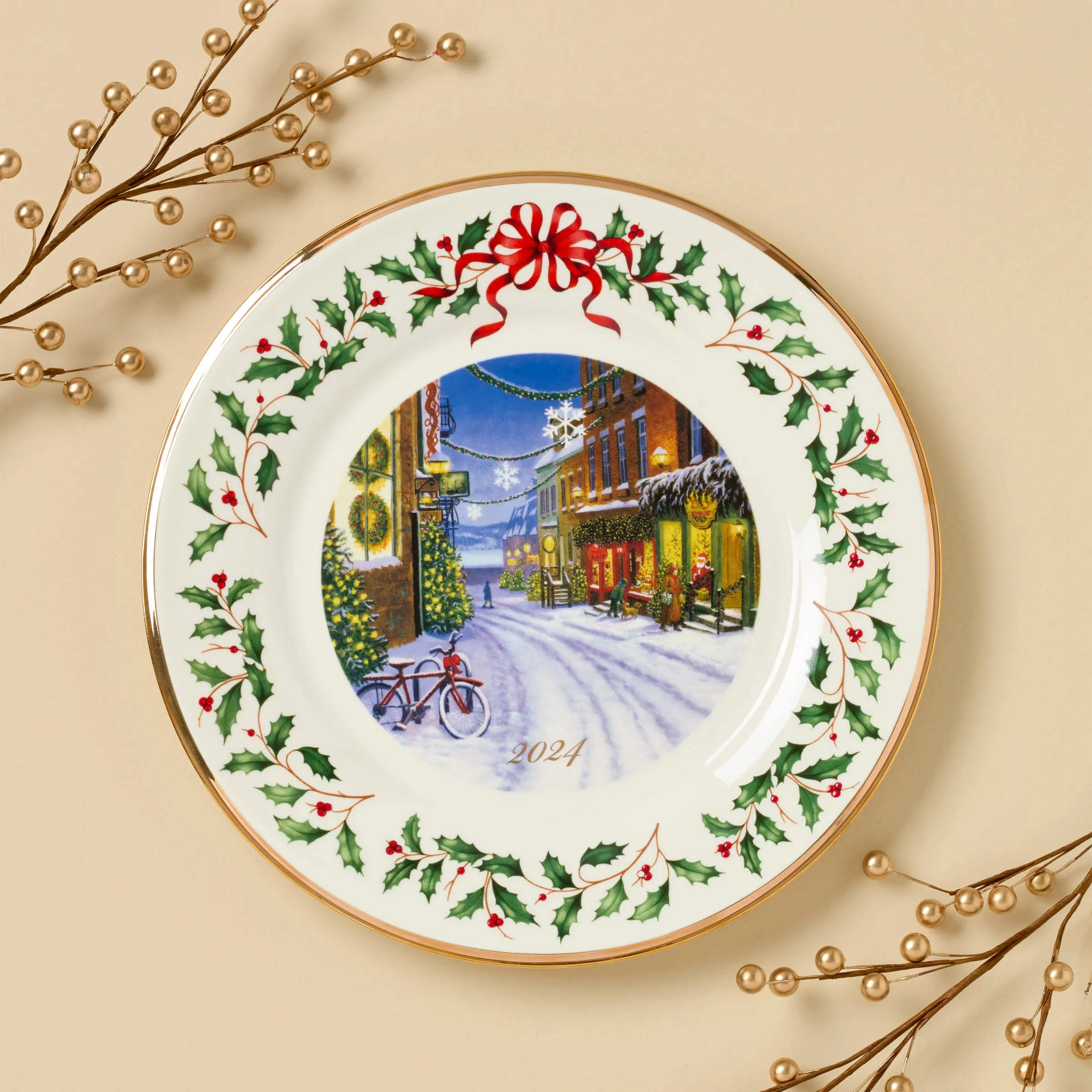 2024 Holiday Annual Plate Winter Scene