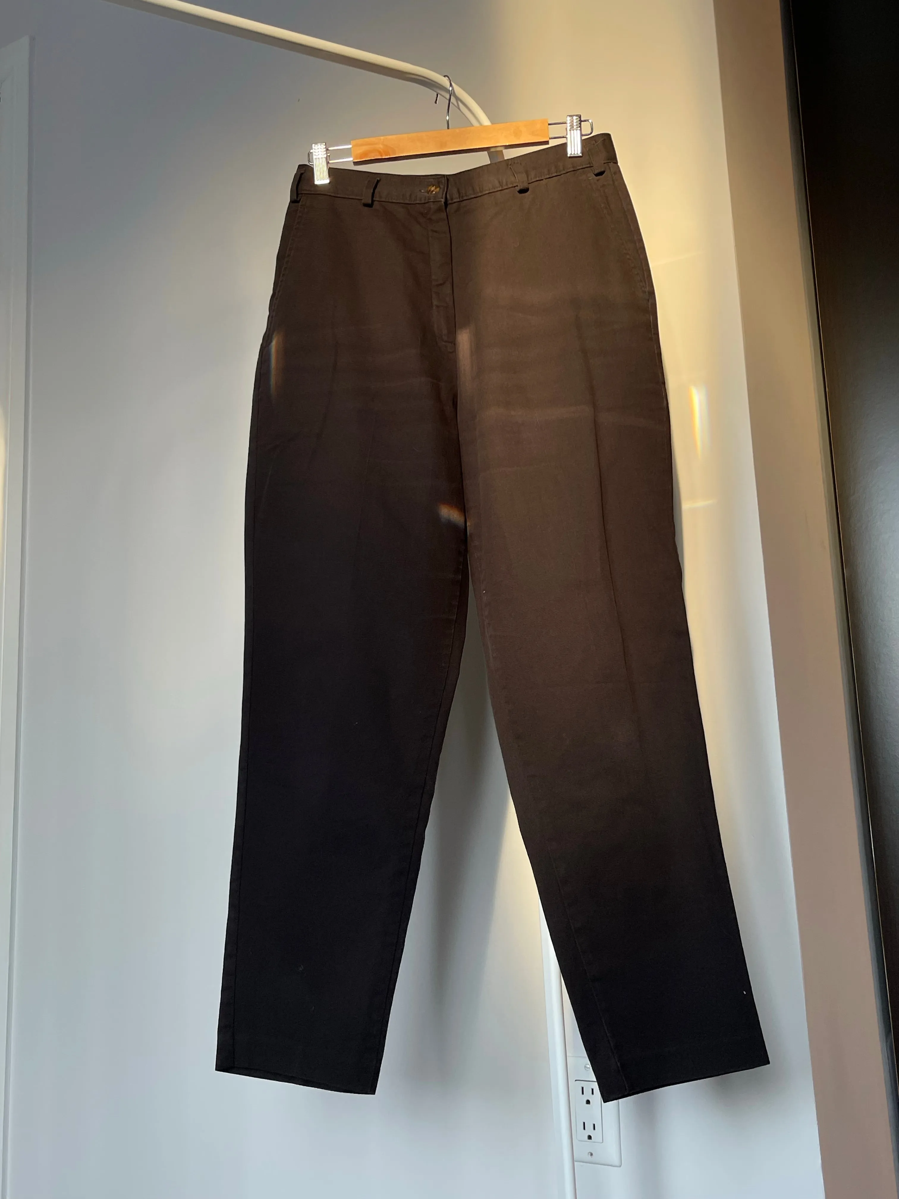 90s Black Highrise Chinos - 29/30