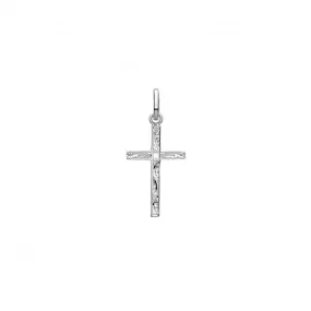 Acotis Silver Cross Engraved Pendant G61041E