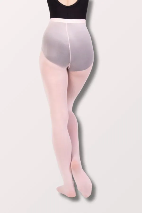 Adult Knit Waist Total Stretch Footed Tights (A80) - Light Pink