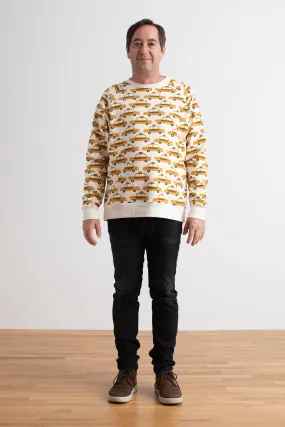 Adult Sweatshirt - Taxi Cabs Yellow