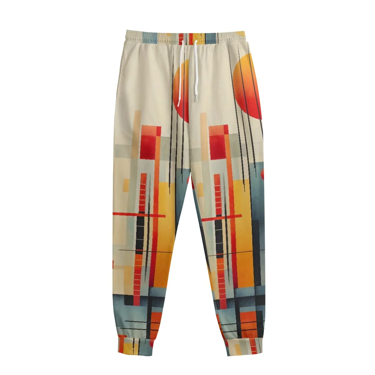 All-Over Print Men's Sweatpants With Waistband238 multicolored, abstract, print