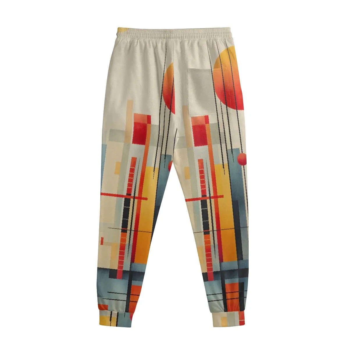 All-Over Print Men's Sweatpants With Waistband238 multicolored, abstract, print