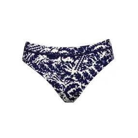 Arabesque Mood Canvas Blue Bikini Bottom