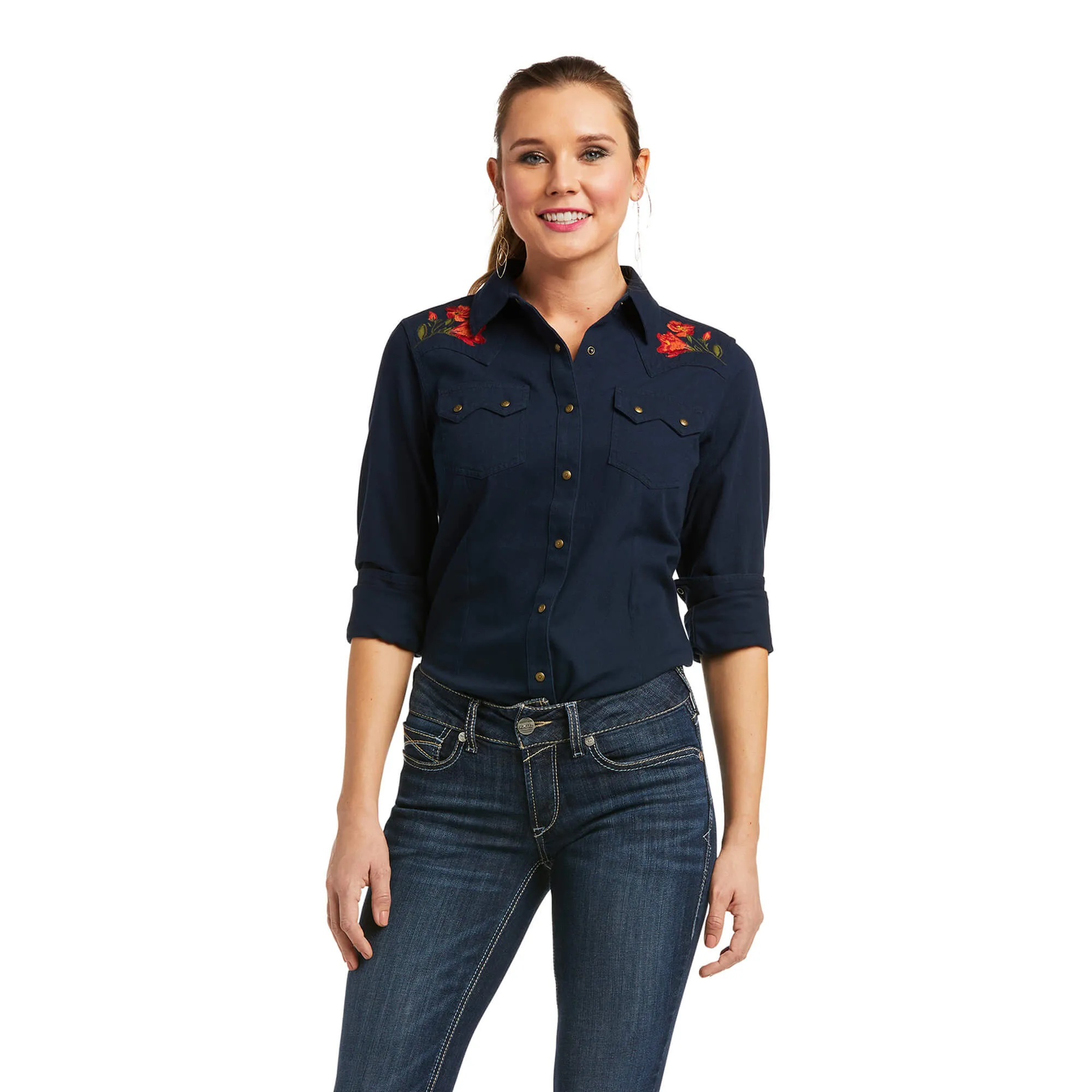 ARIAT Women's Real California Gold Snap LS Shirt 10038065