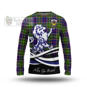 Arnott Tartan Long Sleeve T-Shirt with Alba Gu Brath Regal Lion Emblem