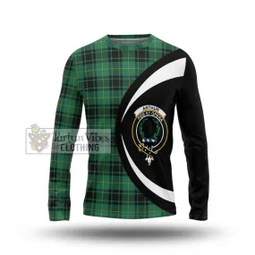 Arthur Ancient Tartan Long Sleeve T-Shirt with Family Crest Circle Style