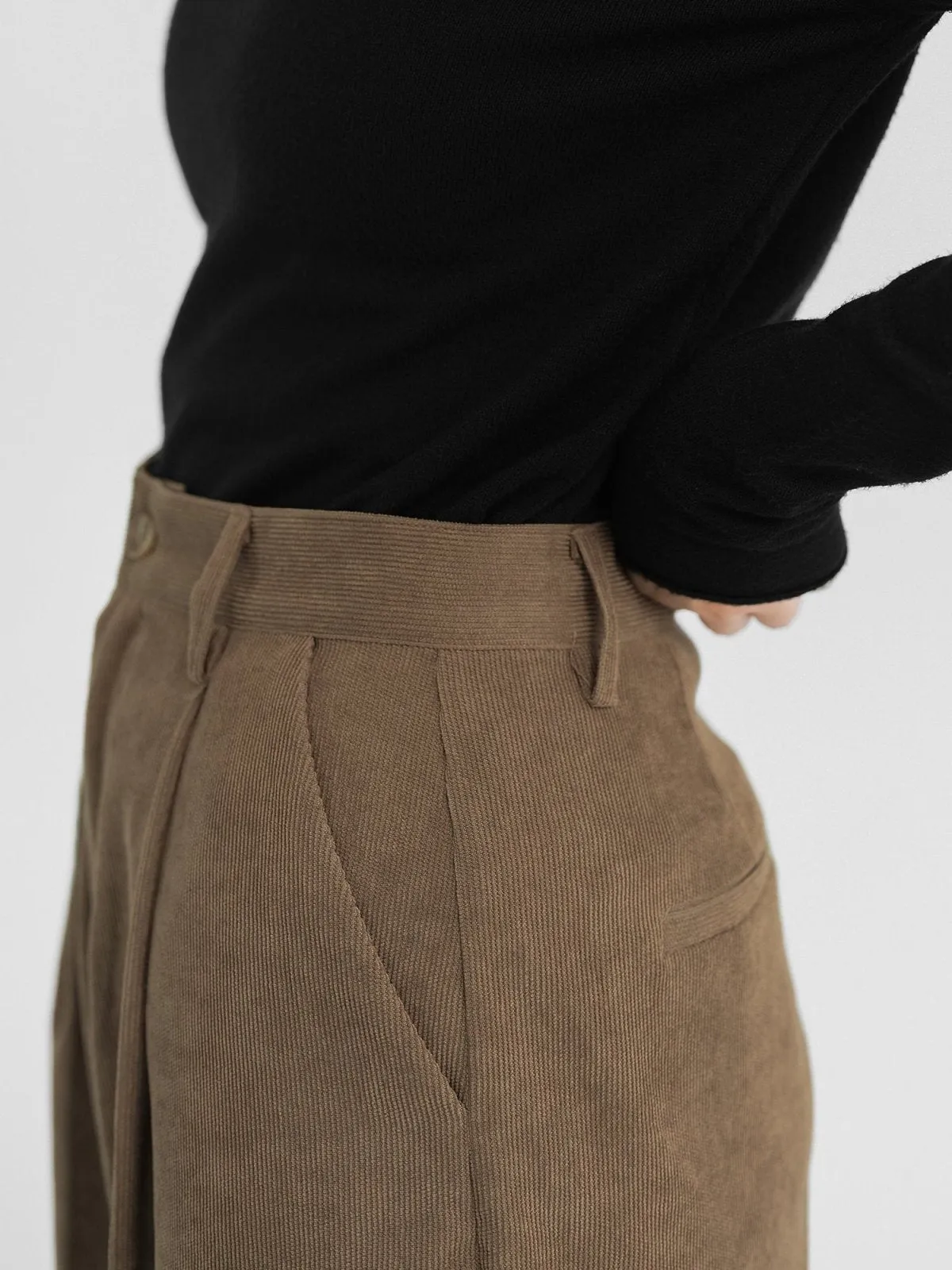 Arya Corduroy Straight Leg Pants*