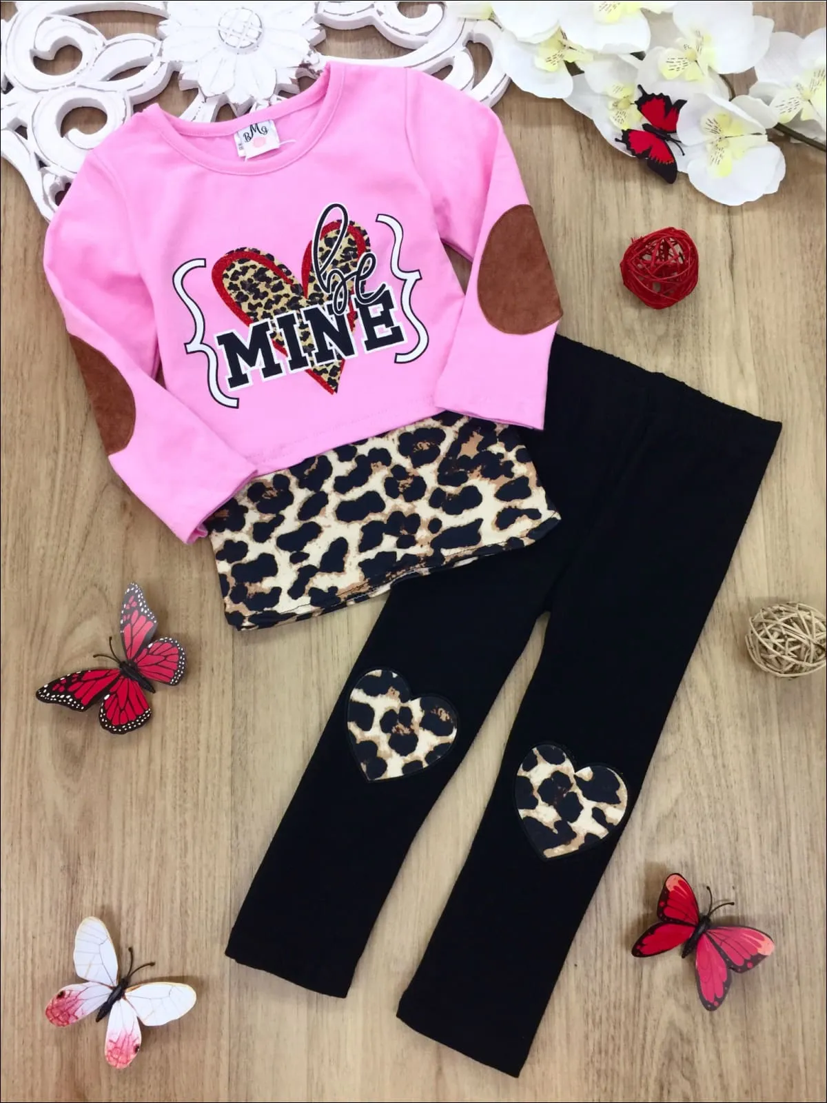 Be Mine Patched Legging Set