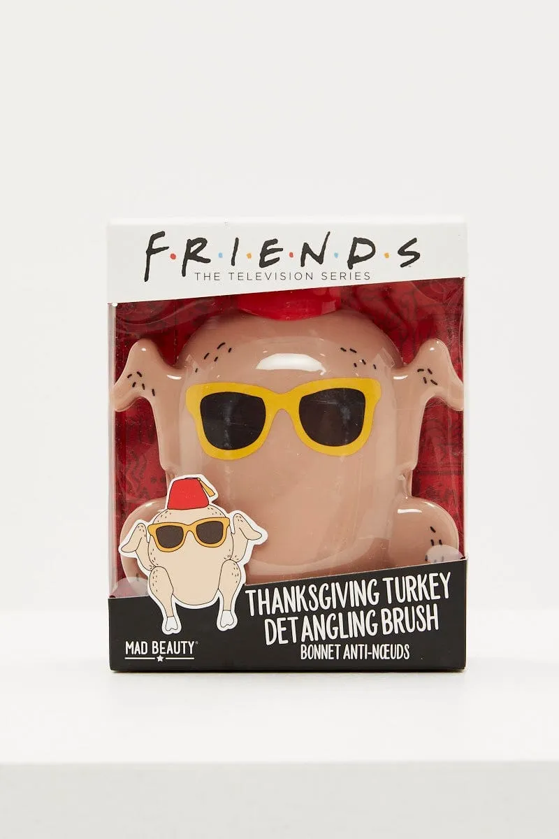 Beige Friends Thanks Giving Turkey Tangle Tamer