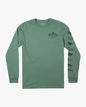 Ben Horton Downstream Long Sleeve Tee - Spinach