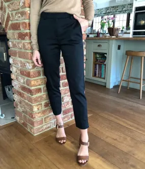 Black Mia Slim Leg 7/8 Trousers