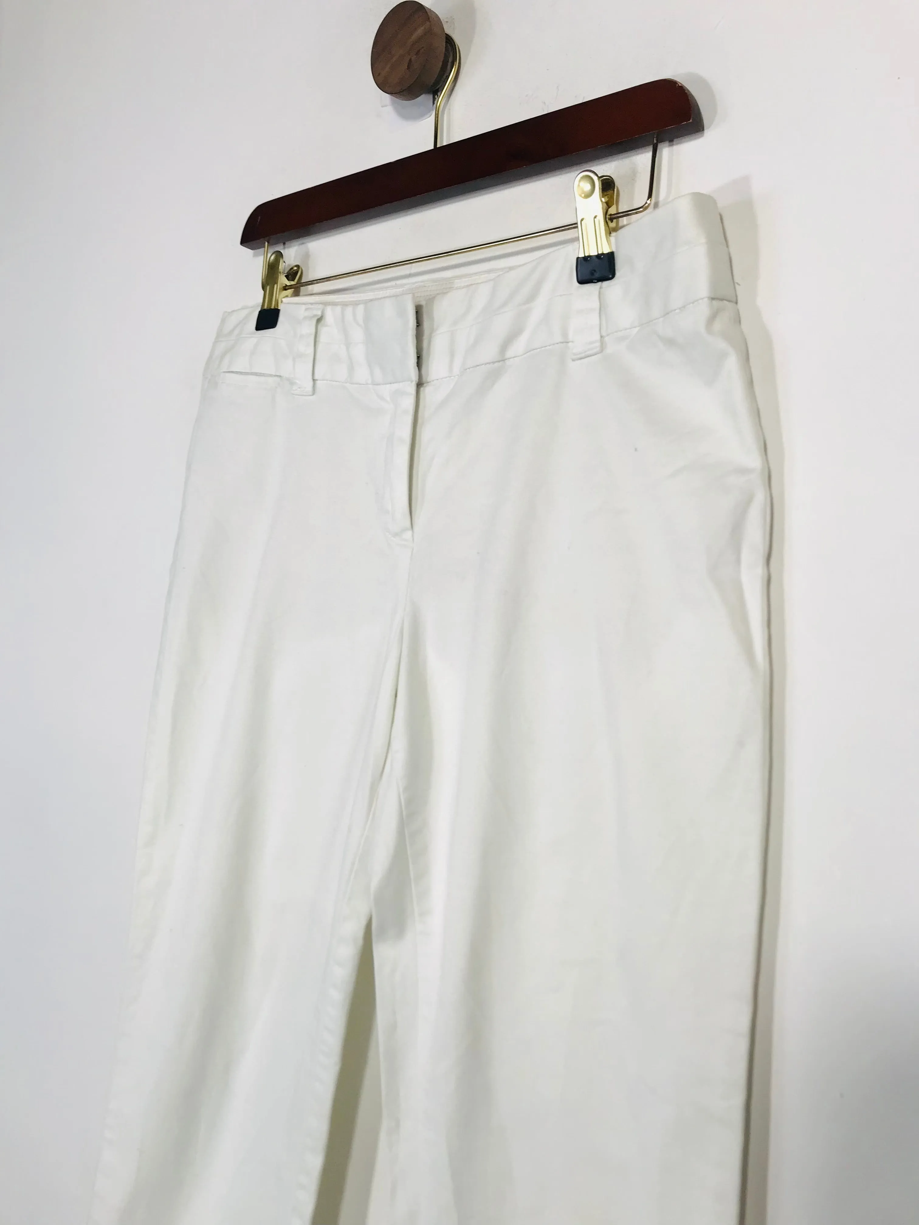 Boden Women's Crop High Waist Chinos Trousers | UK12 | White