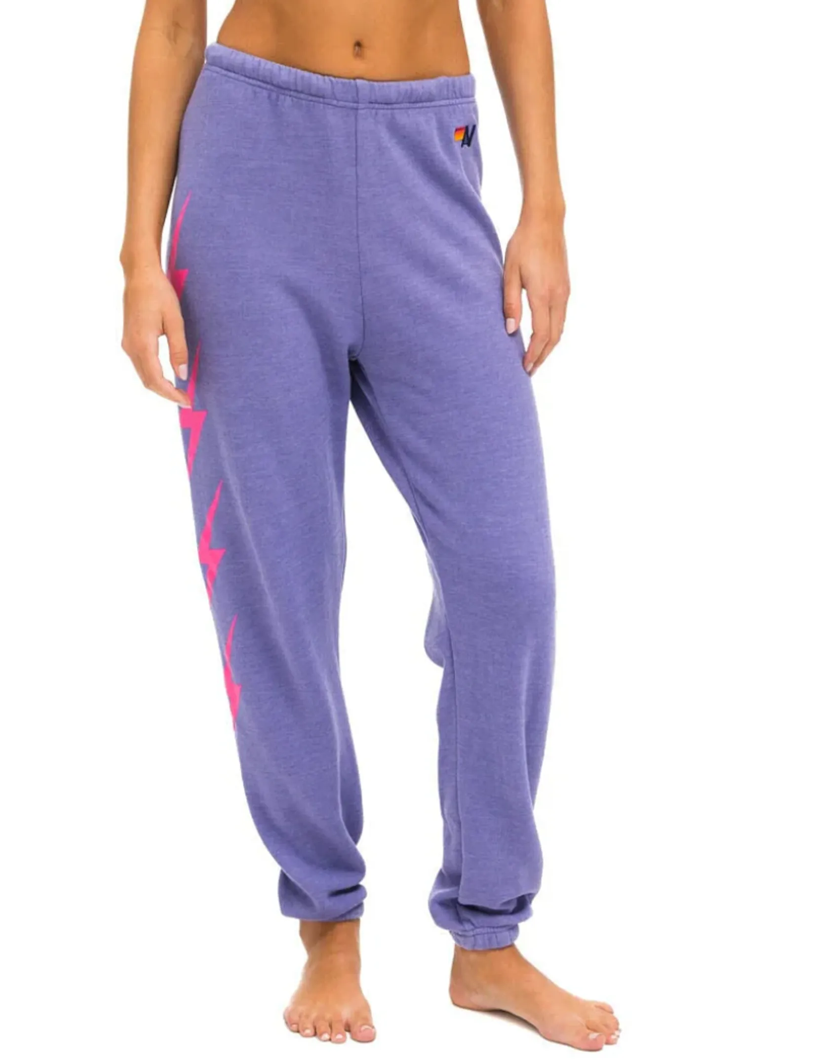 Bolt 4 Women's Sweatpants, Lavender/Neon Pink