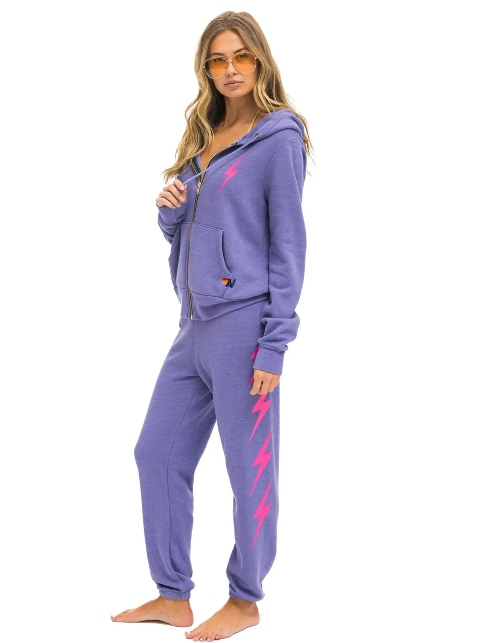 Bolt 4 Women's Sweatpants, Lavender/Neon Pink