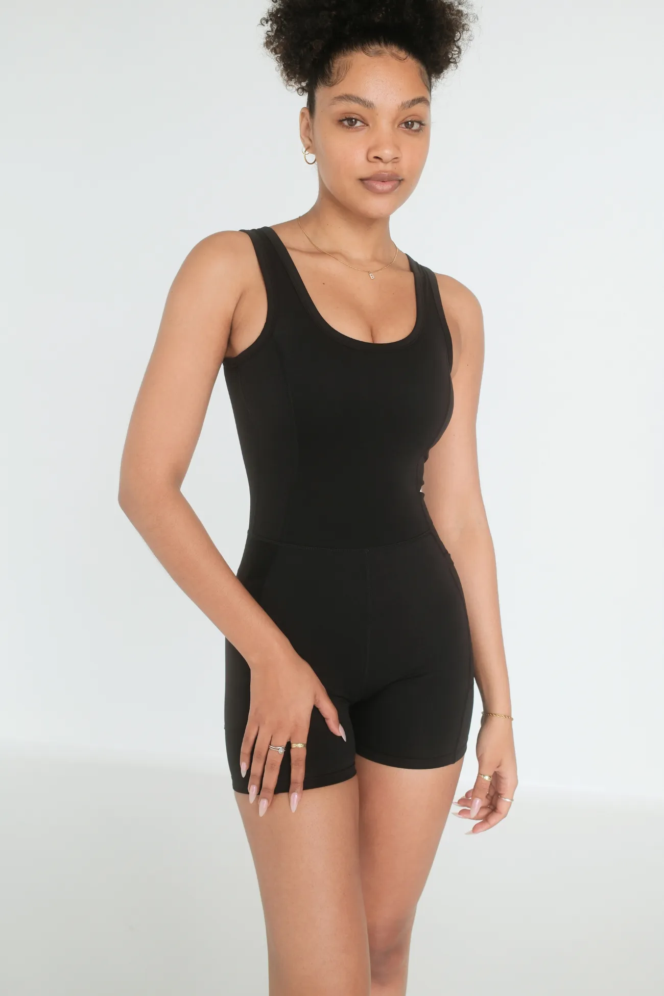 Breathe Pocket Bodysuit - Black