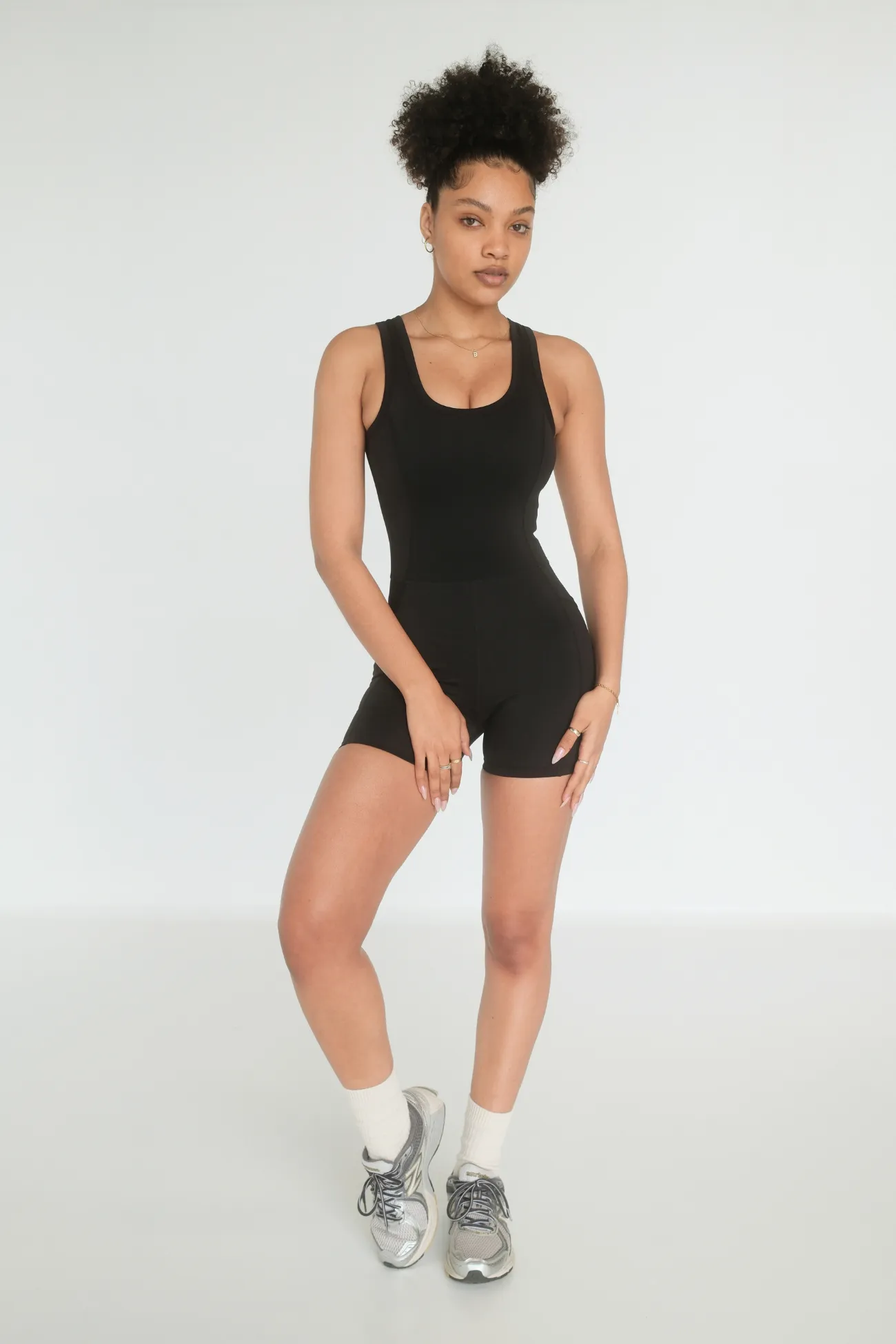 Breathe Pocket Bodysuit - Black