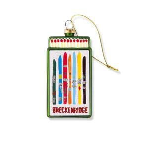 Breckenridge Matchbook Ornament 3.5"