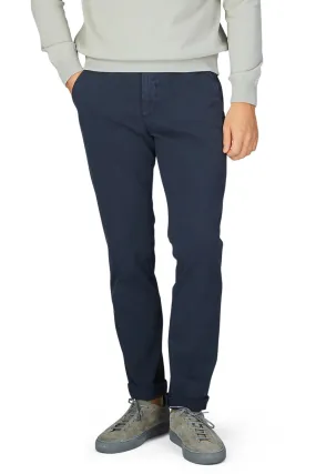 BRIGLIA 1949 - Navy Blue Slim Leg Stretch Cotton Chinos BG62 324152 011