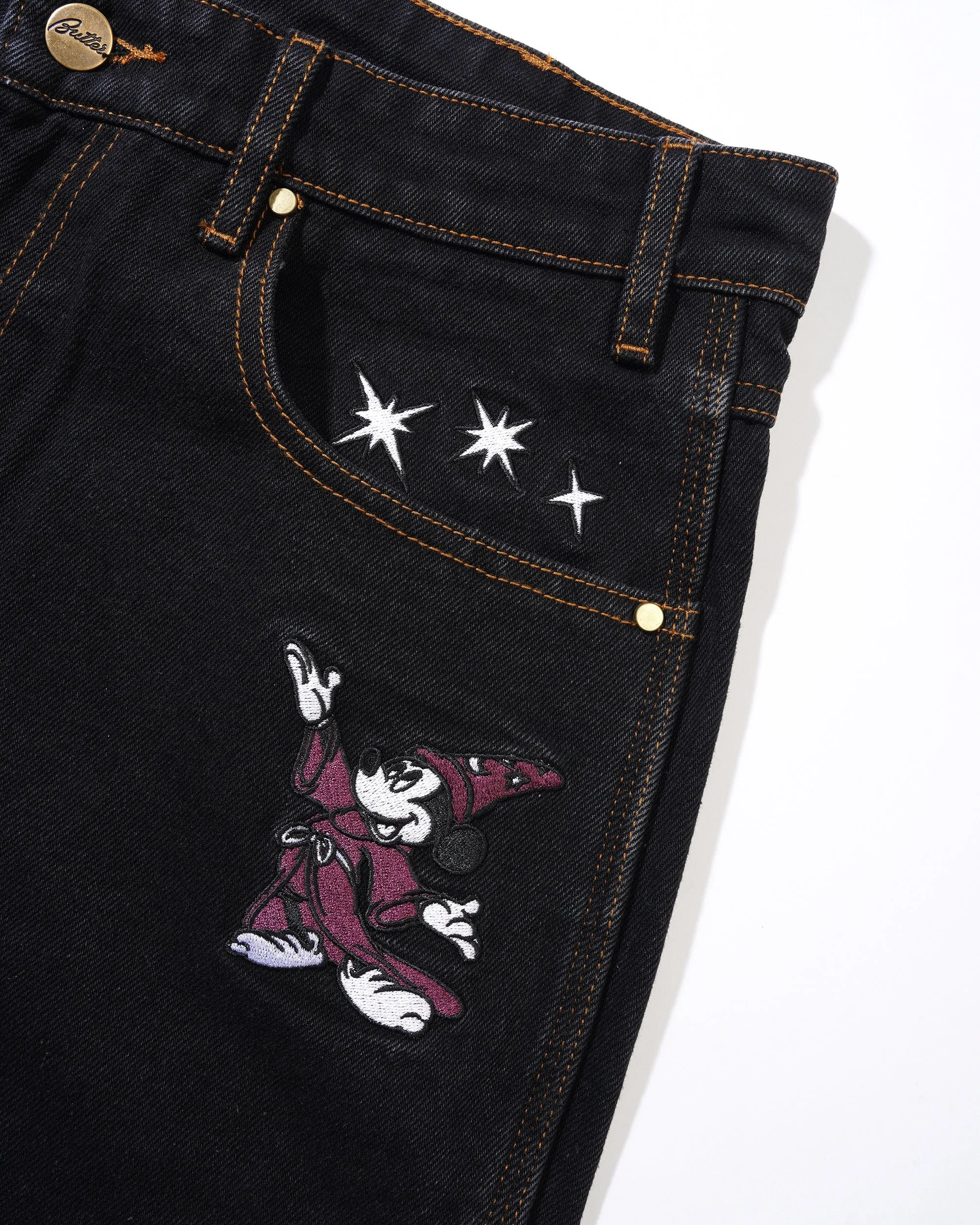 Butter Goods x Fantasia Baggy Denim Jeans - Washed Black