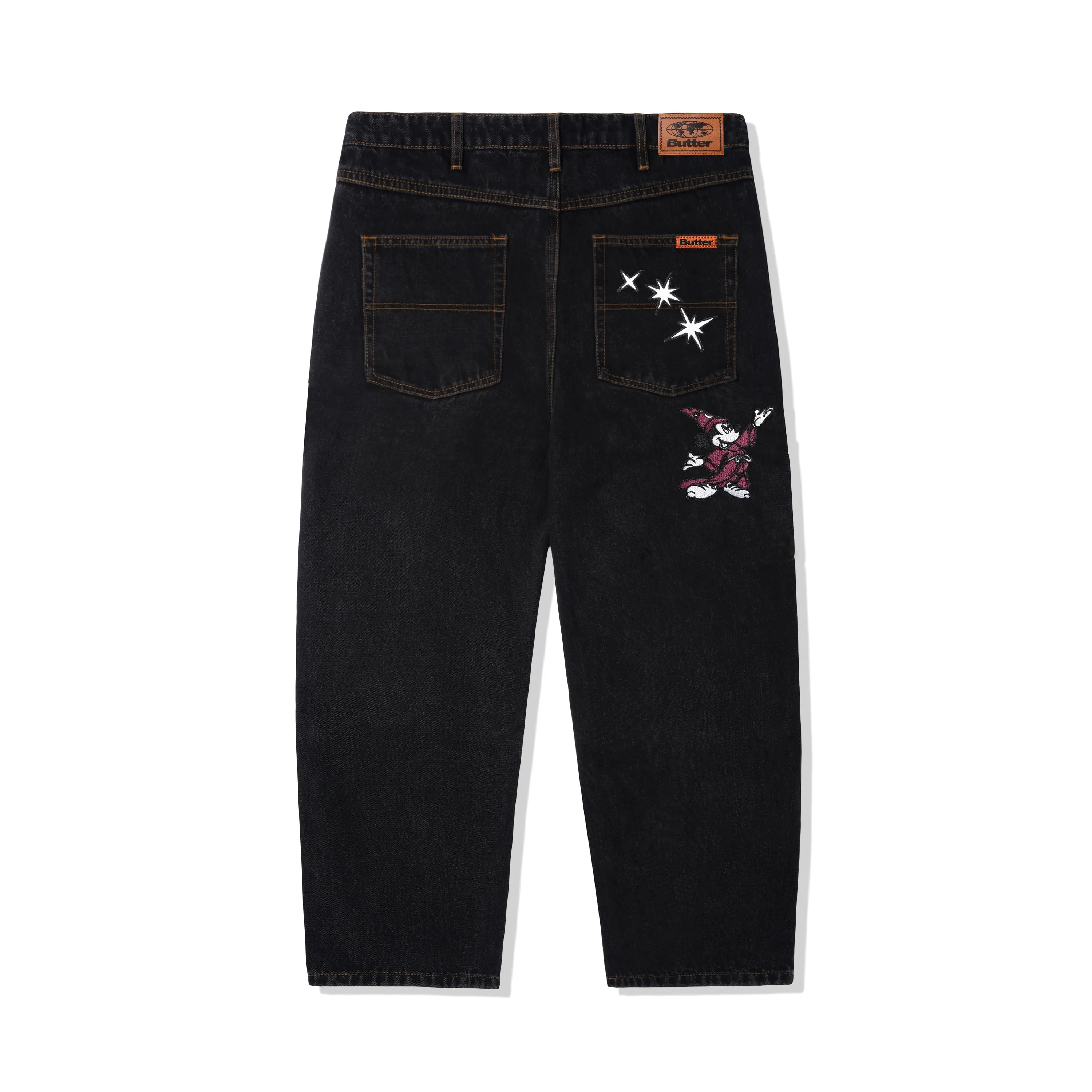 Butter Goods x Fantasia Baggy Denim Jeans - Washed Black