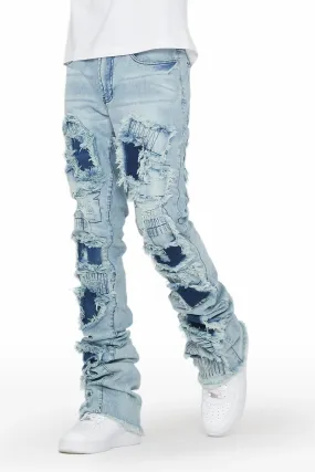 Camden Blue Super Stacked Flare Jean