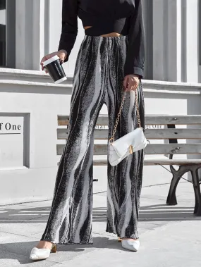 Casual Tie Dye High Waist Long Women Pants