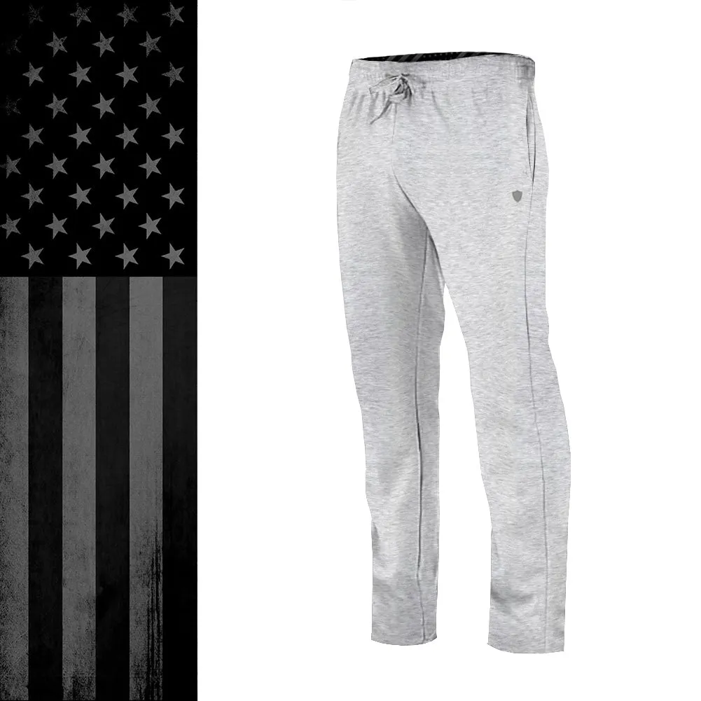 Classic Sweatpants | Blackout American Flag | Light Heather Grey PreOrder