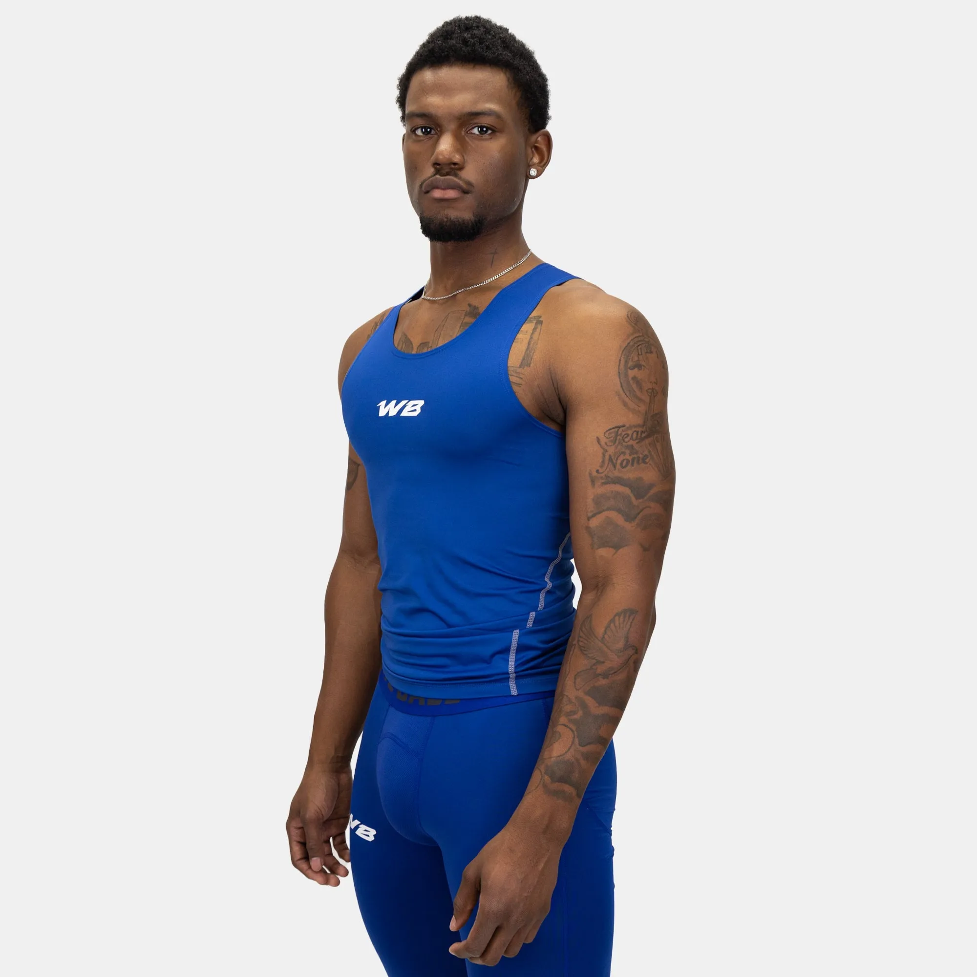 COMPRESSION TANK TOP (BLUE)