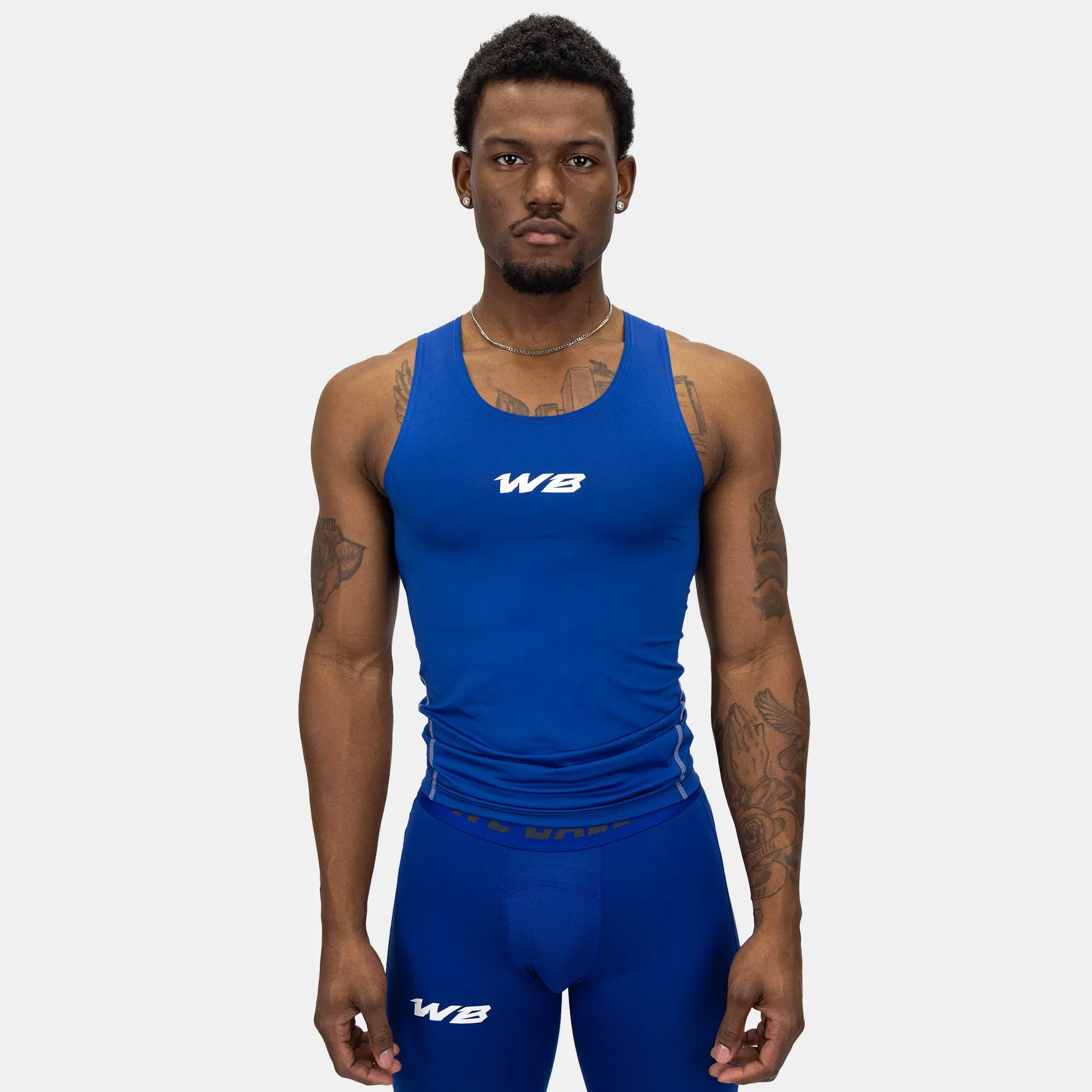 COMPRESSION TANK TOP (BLUE)