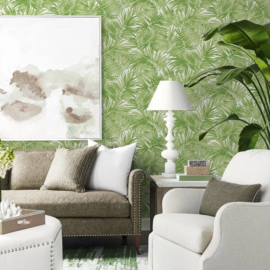 Cordelia Tossed Palms Coastal Haven Wallpaper