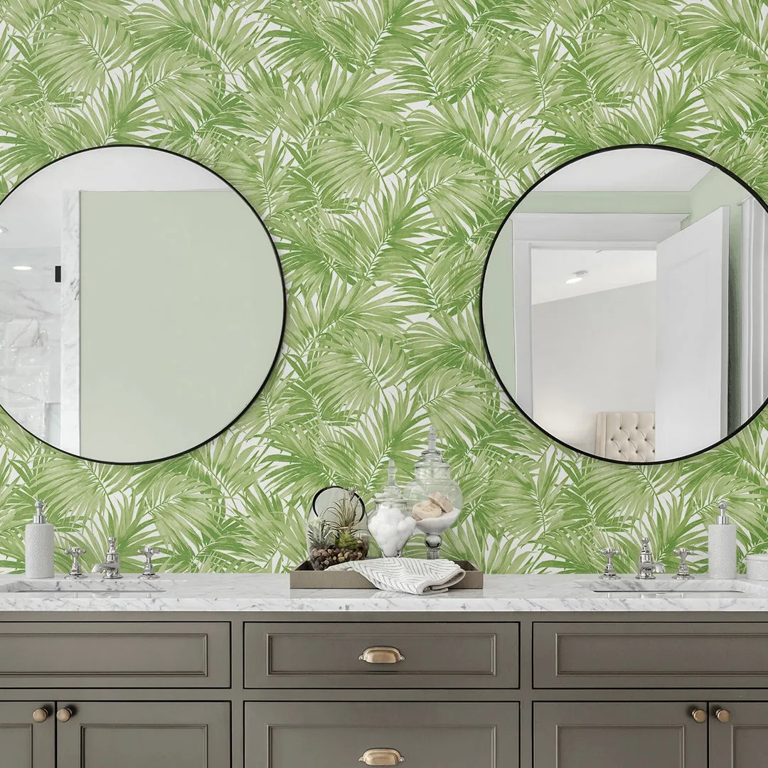 Cordelia Tossed Palms Coastal Haven Wallpaper