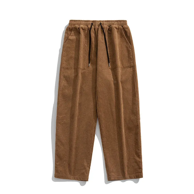 Corduroy Straight Casual Pants