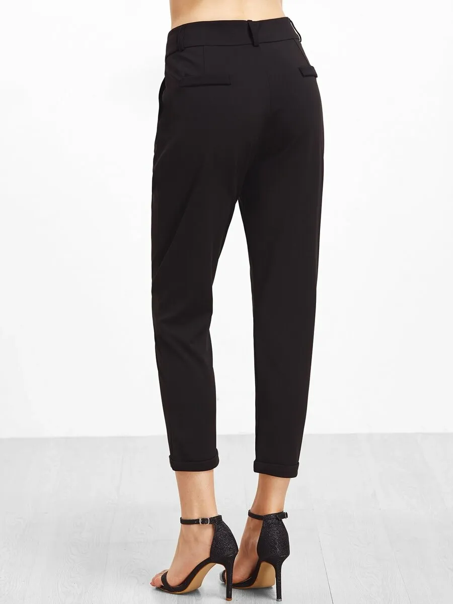 Cuffed Tapered Pants