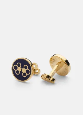 Cufflinks | The Double Key | Deep Blue