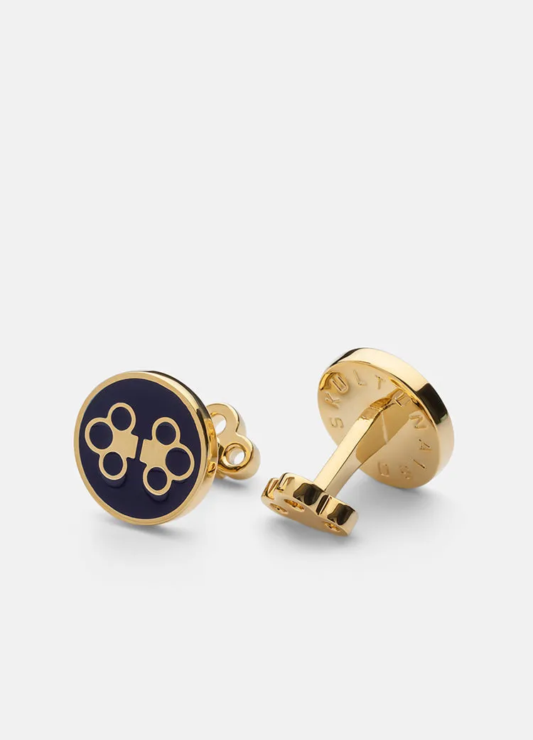 Cufflinks | The Double Key | Deep Blue