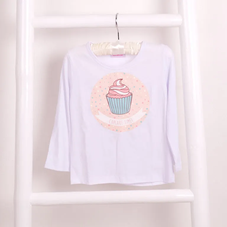 Cute Cupcake T Shirt - Available in Long or Short Sleeves