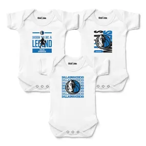 Dallas Mavericks 3-Pack Bodysuits