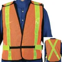 Daytime Traffic Safety Vest - 5 Point Tear-Away (Bulk 25/Case)