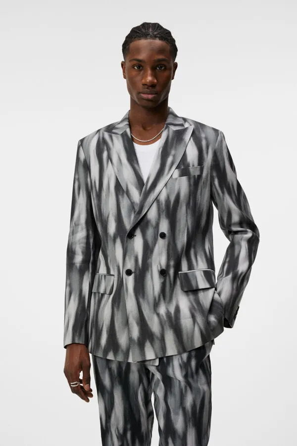 Dorian Print Linen Blazer