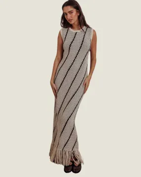 Double Knit Sleeveless Maxi Dress