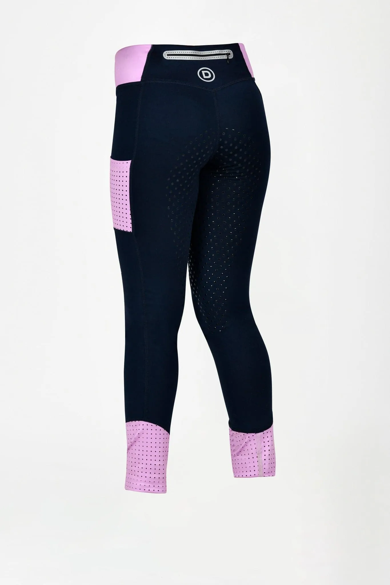 Dublin Power Performance Mid Rise Colour Block Kids Tights - W23