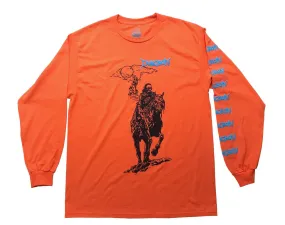 Dungeon Knight Castle Long Sleeve T-Shirt - Orange