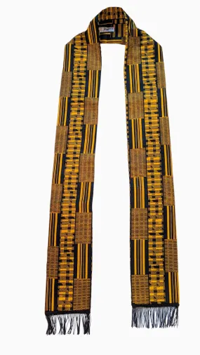 Dupsie's Aseda Kente Glory African Print Sash Stole with Fringes DP4091C