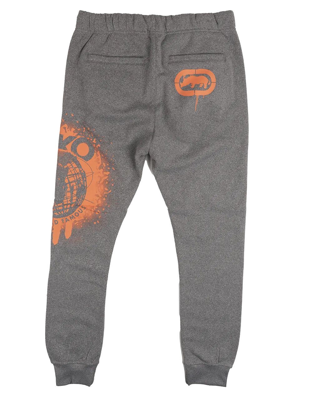 ECKO UNLTD FLEECE JOGGER PANTS GREY MARLED - EO12G783