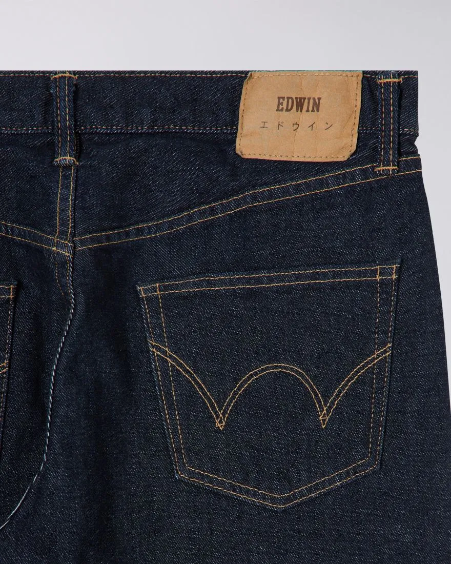 Edwin Kaihara Regular Tapered Indigo Stretch Denim - Blue Rinsed