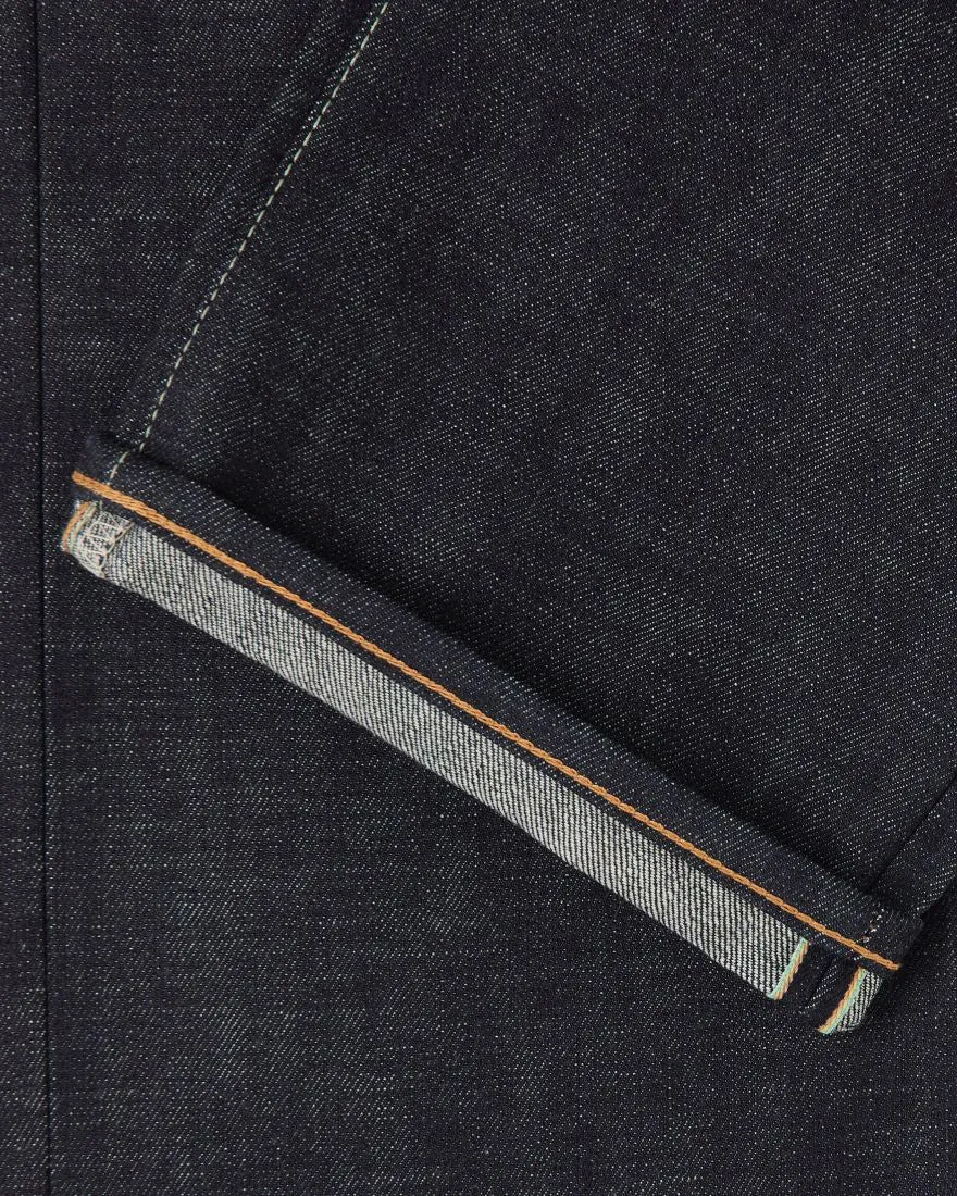 Edwin Made In Japan Regular Straight Mens Jeans - 13.5oz Kaihara Dark Pure Indigo Rainbow Selvage Denim / Blue Unwashed