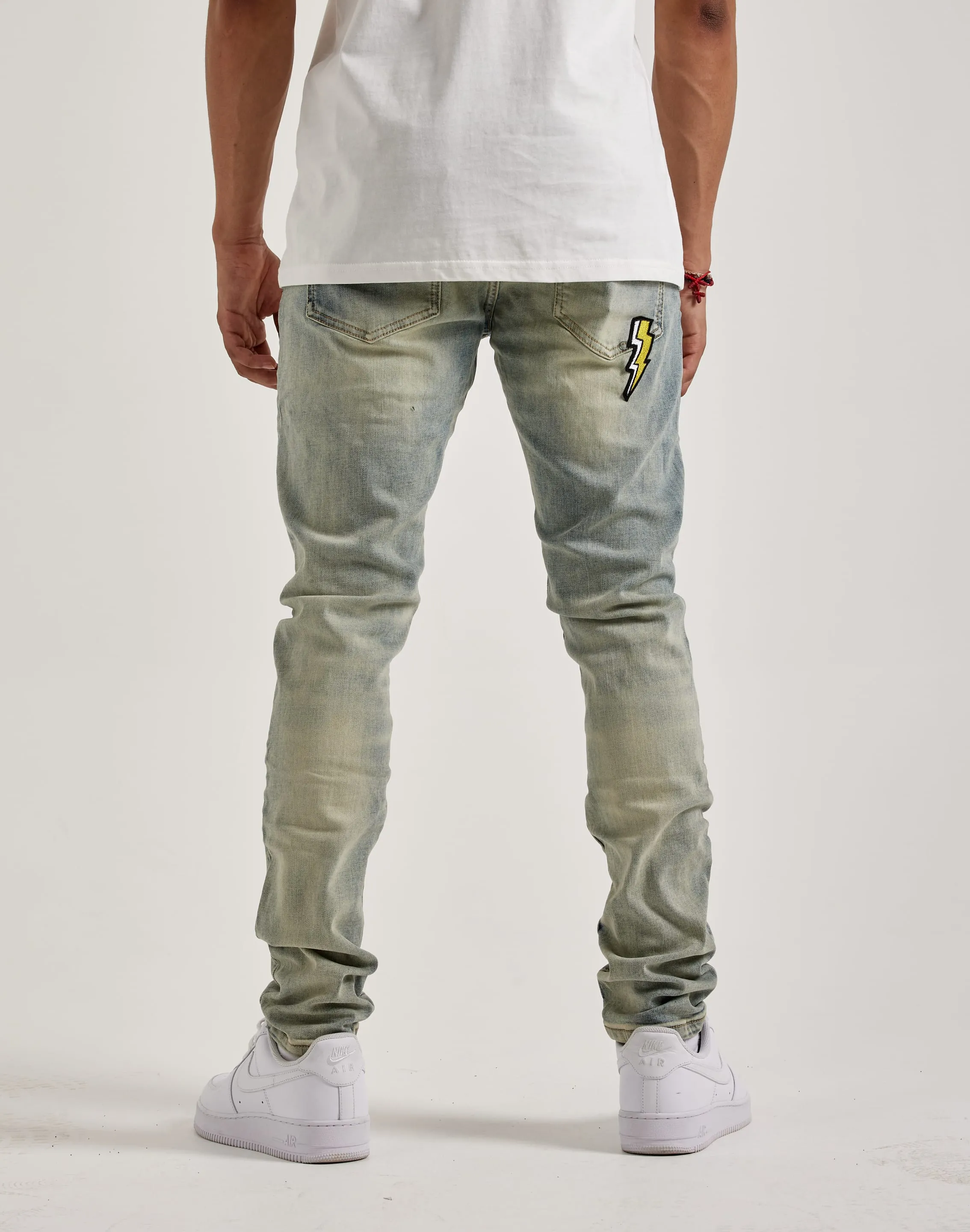 Embellish Nyc Animated Letters Denim Jeans