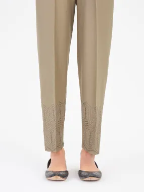 Embroidered Winter Cotton Trouser (Pret)